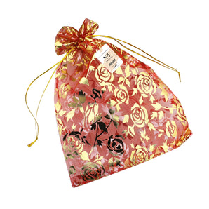 NFI essentials Potli Gift Pouches for Return Gifting, Pack of 50 Pcs (10x14 cm), Drawstring Burlap Pouch For Return Candy Gifts, Nikah, Birthday Suruku Pai Pouch