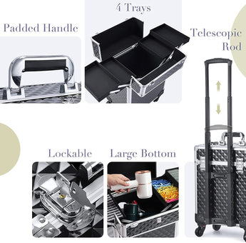 NFI essentials Makeup Vanity Trolley Bag (40x24x45 cm) - AYAHA ENTERPRISES PRIVATE LIMITED