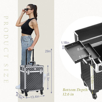 NFI essentials Makeup Vanity Trolley Bag (40x24x45 cm) - AYAHA ENTERPRISES PRIVATE LIMITED
