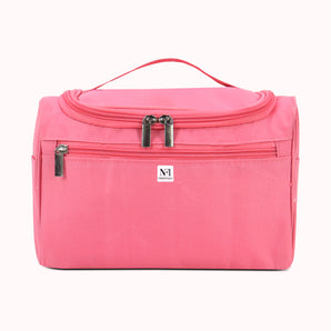NFI essentials Multi functional Cosmetic Bag with Hook for Travel Vanity Makeup Bag for Women