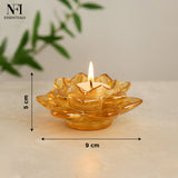 NFI essentials Exquisite Lotus Flower shaped Tea Light Candle or Diya Holder Decorative Centerpiece for Home Decor and Festival Like Diwali, Christmas or Eid - AYAHA ENTERPRISES PRIVATE LIMITED