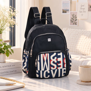 NFI essentials Casual Printed Backpack, College Bag for Women & Girls