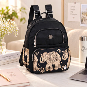 NFI essentials Casual Printed Backpack, College Bag for Women & Girls
