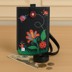 NFI essentials Small Crossbody Bag for Womens, Mobile Cell Phone Holder Wallet Bag, Shoulder Sling Bag, Printed Clutch Mobile Sling Bag, Phone Pouch for Girls