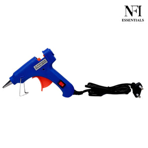 NFI essentials 20W Hot Melt Glue Gun With On-off Switch Anti Drip Heavy Duty Industrial Leak Proof DIY Projects for School Arts & Craft and Quick Repairs (Navy Blue)