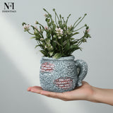 NFI essentials Small Artificial Plant With Ceramic Pot for Home Decor & Office Desk, Best for Gifting, Housewarming - AYAHA ENTERPRISES PRIVATE LIMITED