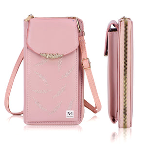 NFI essentials Womens Crossbody Wallet, Small Mobile Cell Phone Holder Bag, Pocket Wallet, Hand Purse, Clutch Mobile Sling Bag, Phone Pouch for Women - AYAHA ENTERPRISES PRIVATE LIMITED