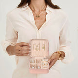 NFI essentials Mini PU Travel Makeup Storage Box, Cosmetic Box Small Make Up Display Storage for Ring, Pendant, Earring, Necklace, Bracelet - AYAHA ENTERPRISES PRIVATE LIMITED
