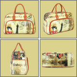 NFI essentials Printed Duffel Bag for Travel Men and Women's, Weekender Bags for Travelling Stylish Travel Hand Bag for Luggage 29L (Mixed Design) - AYAHA ENTERPRISES PRIVATE LIMITED