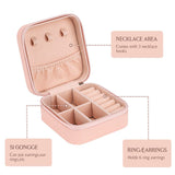 NFI essentials Mini PU Travel Makeup Storage Box, Cosmetic Box Small Make Up Display Storage for Ring, Pendant, Earring, Necklace, Bracelet - AYAHA ENTERPRISES PRIVATE LIMITED