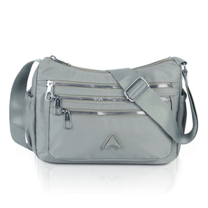 NFI essentials Crossbody Bag for Women, Multi-Layer Stylish Sling Bag for Girl, Nylon Shoulder Bag Purse for Ladies, Multi Pocket Travel Massenger Bag for Woman Latest