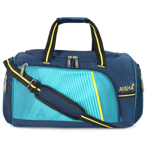 Ayaha Travel Duffle Weekender Bag 50cm, Large Luggage Bag for Travelling, Multi Purpose Handbag with Adjustable Handles (I86-D2 Navy Blue)