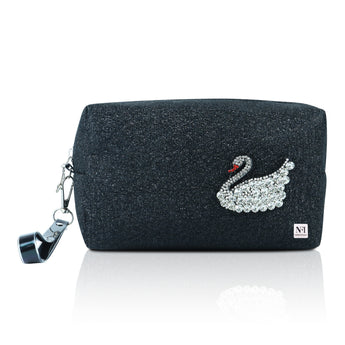 NFI essentials Makeup Pouch Cosmetic Pouch Vanity Case Jewellery Pouch Stationery Pencil Case Travel Organiser Travel Pouch Bag with Detachable Handle - AYAHA ENTERPRISES PRIVATE LIMITED