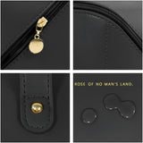 NFI essentials Cosmetic Travel Organizer Bag, Women's Makeup Pouch Toiletry Bag Portable Leather Wide Opening Cosmetics Bag with Handle and Divider - AYAHA ENTERPRISES PRIVATE LIMITED