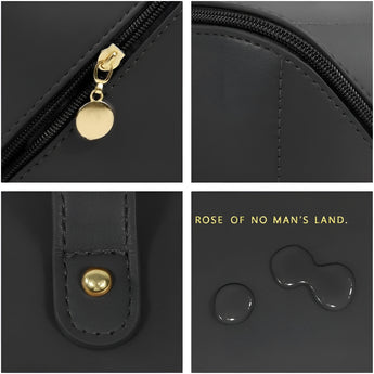 NFI essentials Cosmetic Travel Organizer Bag, Women's Makeup Pouch Toiletry Bag Portable Leather Wide Opening Cosmetics Bag with Handle and Divider - AYAHA ENTERPRISES PRIVATE LIMITED