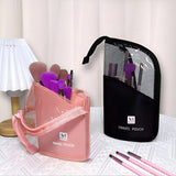 NFI essentials Makeup Brush Organizer Bag for Women, Portable Makeup Brush Holder Travel Makeup Brush Case Standing Zipper Waterproof Cosmetic Brush Pouch - AYAHA ENTERPRISES PRIVATE LIMITED