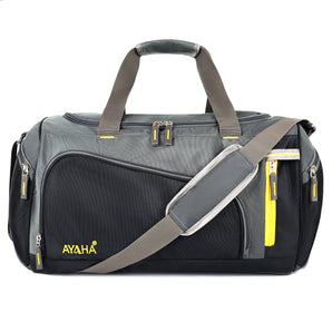 Ayaha Travel Duffle Weekender Bag 50cm, Large Luggage Bag for Travelling, Multi Purpose Handbag with Adjustable Handles (Grey)
