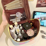 NFI essentials Makeup Pouch for Women, House Shaped Cosmetic Bag, Stylish Pouch for Makeup Accessories, Travel Pouch Vanity Kit Organiser Toiletry Bag Make up Pouch for Girls - AYAHA ENTERPRISES PRIVATE LIMITED