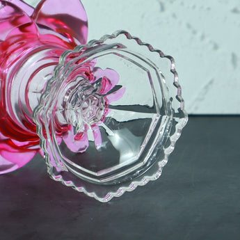 NFI essentials Tealight Lotus Flower Candle Holder with Clear Pedestal Base Artistic Centerpiece for Home Décor, Meditation, Special Occasions, and Festive Lighting - AYAHA ENTERPRISES PRIVATE LIMITED