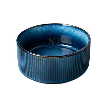 NFI essentials Frontier Ceramic Bowls Perfect For Snack, Side Dishes, Salads Or Desserts White Rib-Textured Multipurpose Uses Microwave & Oven Safe Ideal For Gifting & Daily Use  (575 ml) - AYAHA ENTERPRISES PRIVATE LIMITED