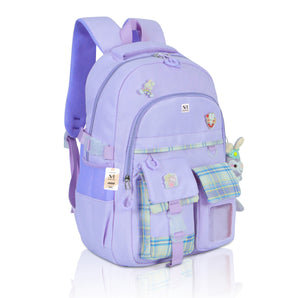 NFI essentials 14 Inch Enthic Printed Backpack for Girls & Boys for School & College Polyester Lightweight Stylish Design Travel Bag Office bags Multipurpose Backpacks