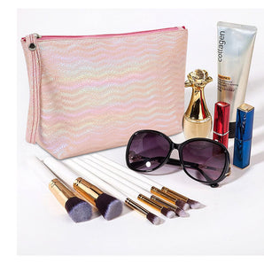 NFI essentials PU Makeup Pouches Stylish Pouch for Makeup Accessories Cosmetic Pouches for Women Toiletry Bag for Girls Make up Pouch for Women Storage Cosmetic Pouches Multifunctional Cosmetic Bag - AYAHA ENTERPRISES PRIVATE LIMITED