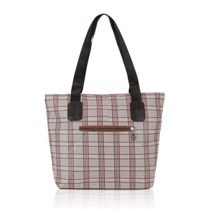 NFI essentials Tote Bags for Women with Zip, Handy Foldable Shopping Bag for Girls, Stylish Canvas Handbag Shoulder Carry Bag (Copy) (Copy)