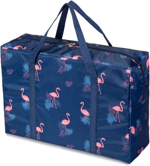 NFI essentials Organizer Storage Bag with Handles, Extra Large Foldable Blanket Bag, Laundry Bag Carry on Luggage Bag, Personal Item Bag for Women Men