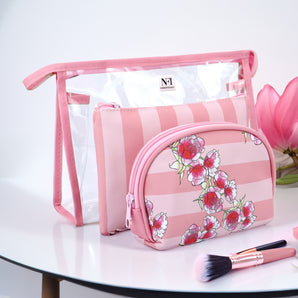 NFI essentials Makeup Pouch- 3 Piece Set