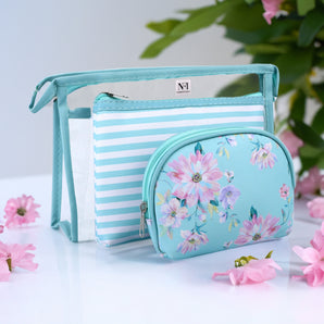 NFI essentials Makeup Pouch- 3 Piece Set