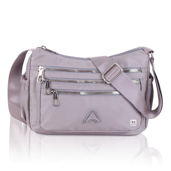 NFI essentials Crossbody Bag for Women, Multi-Layer Stylish Sling Bag for Girl, Nylon Shoulder Bag Purse for Ladies, Multi Pocket Travel Massenger Bag for Woman Latest - AYAHA ENTERPRISES PRIVATE LIMITED