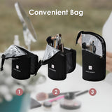 NFI essentials Makeup Brush Organizer Bag for Women, Portable Makeup Brush Holder Travel Makeup Brush Case Standing Zipper Waterproof Cosmetic Brush Pouch (Copy) - AYAHA ENTERPRISES PRIVATE LIMITED