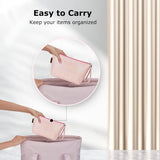 NFI essentials PU Makeup Pouches Stylish Pouch for Makeup Accessories Cosmetic Pouches for Women Toiletry Bag for Girls Make up Pouch for Women Storage Cosmetic Pouches Multifunctional Cosmetic Bag - AYAHA ENTERPRISES PRIVATE LIMITED