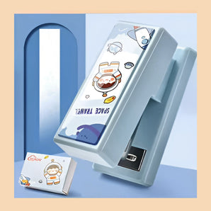 NFI essentials Mini Staplers Desktop Stapler,Assorted Color Small Stapler Size, 12 Sheet Stapler Built-in Staple Remover & 640 Standard Staples - AYAHA ENTERPRISES PRIVATE LIMITED