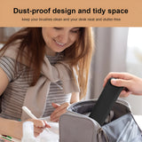 NFI essentials Large Travel Makeup Brush Holder, Silicone Portable Cosmetic Face Brushes Case with Magnetic Closure, Soft and Sleek WaterProof Small Makeup Brush Pouch - AYAHA ENTERPRISES PRIVATE LIMITED