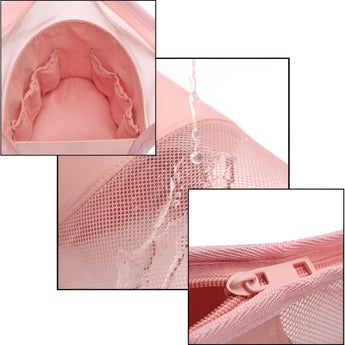 NFI essentials Makeup Brush Organizer Bag for Women, Portable Makeup Brush Holder Travel Makeup Brush Case Standing Zipper Waterproof Cosmetic Brush Pouch - AYAHA ENTERPRISES PRIVATE LIMITED