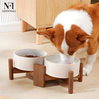 NFI essentials Frontier Ceramic Bowls Perfect For Snack, Side Dishes, Salads Or Desserts White Rib-Textured Multipurpose Uses Microwave & Oven Safe Ideal For Gifting & Daily Use  (575 ml) - AYAHA ENTERPRISES PRIVATE LIMITED