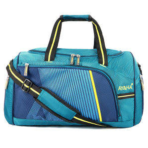 Ayaha Travel Duffle Weekender Bag 50cm, Large Luggage Bag for Travelling, Multi Purpose Handbag with Adjustable Handles (I86-D2 Airport Blue)