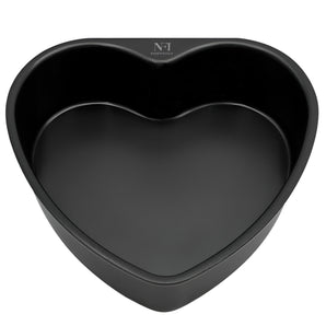 NFI Essentials Heart Shaped Cake Pan Nonstick Baking Pan Teflon Coating Cake Dessert Baking Mould for Kitchen, Weddings, Parties, Family Occasions (9 Inch)