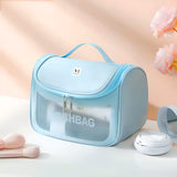NFI essentials Transparent Cosmetic Bag With Hook, Wash Bag Travel Makeup Bag - AYAHA ENTERPRISES PRIVATE LIMITED