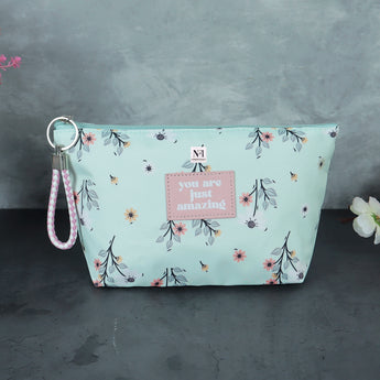 NFI essentials Makeup Pouch for Women, Cosmetic Bag, Stylish Pouch for Makeup Accessories, Travel Pouch Vanity Kit Organiser Toiletry Bag Make up Pouch for Girls - AYAHA ENTERPRISES PRIVATE LIMITED