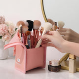 NFI essentials Makeup Brush Organizer Bag for Women, Portable Makeup Brush Holder Travel Makeup Brush Case Standing Zipper Waterproof Cosmetic Brush Pouch - AYAHA ENTERPRISES PRIVATE LIMITED