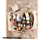 NFI essentials Portable Handheld Makeup Bag for Women with Compartments Large Capacity Travel Toiletry Cosmetic Bag with Handle Large Opening Makeup Pouch - AYAHA ENTERPRISES PRIVATE LIMITED