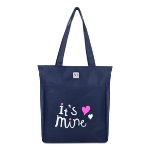 NFI essentials Polyester Printed Tote Bag for Women with Zipper, Casual Handbag Shopping