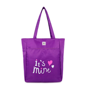 NFI essentials Polyester Printed Tote Bag for Women with Zipper, Casual Handbag Shopping