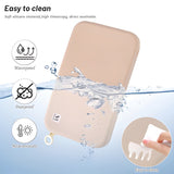 NFI essentials Makeup Brush Holder Pouch for Travel, Silicone Portable Cosmetic Face Brushes Case with Zipper Closure, Soft and Sleek Water Proof Large Make up Brush Pouch - AYAHA ENTERPRISES PRIVATE LIMITED