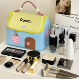 NFI essentials Makeup Pouch for Women, House Shaped Cosmetic Bag, Stylish Pouch for Makeup Accessories, Travel Pouch Vanity Kit Organiser Toiletry Bag Make up Pouch for Girls - AYAHA ENTERPRISES PRIVATE LIMITED