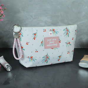 NFI essentials Makeup Pouch for Women, Cosmetic Bag, Stylish Pouch for Makeup Accessories, Travel Pouch Vanity Kit Organiser Toiletry Bag Make up Pouch for Girls