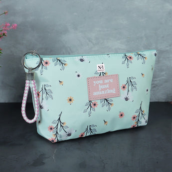 NFI essentials Makeup Pouch for Women, Cosmetic Bag, Stylish Pouch for Makeup Accessories, Travel Pouch Vanity Kit Organiser Toiletry Bag Make up Pouch for Girls - AYAHA ENTERPRISES PRIVATE LIMITED