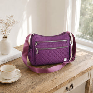 NFI essentials Women's Crossbody Sling Bag with Zipper Pockets, Lightweight Shoulder Bag for Travel, Office, Shopping & Daily Use, Messenger Purse for Women & Girls